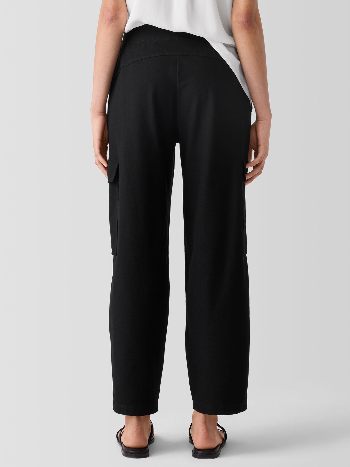 Eileen Fisher Washable Stretch Crepe Cargo Pant