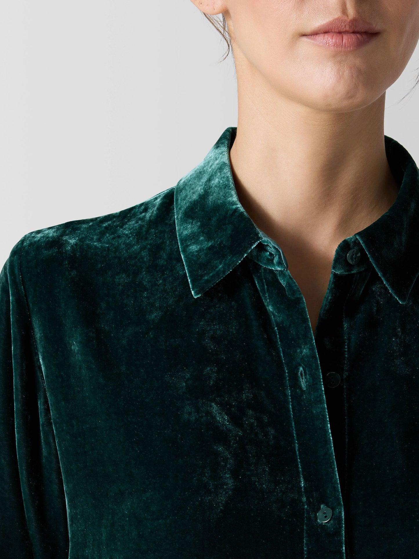 Eileen Fisher Velvet Classic Collar Shirt