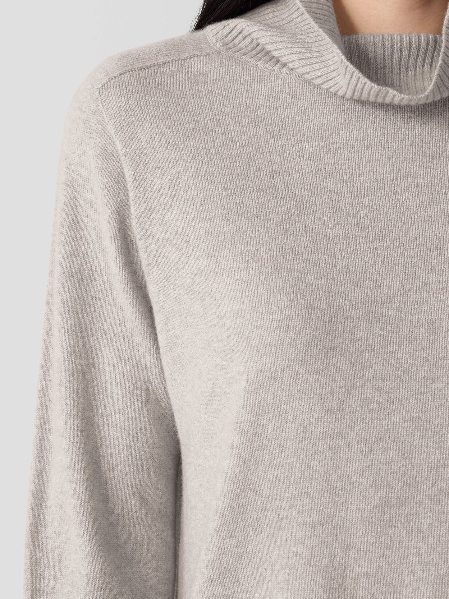 Eileen Fisher Italian Cashmere Turtleneck Top