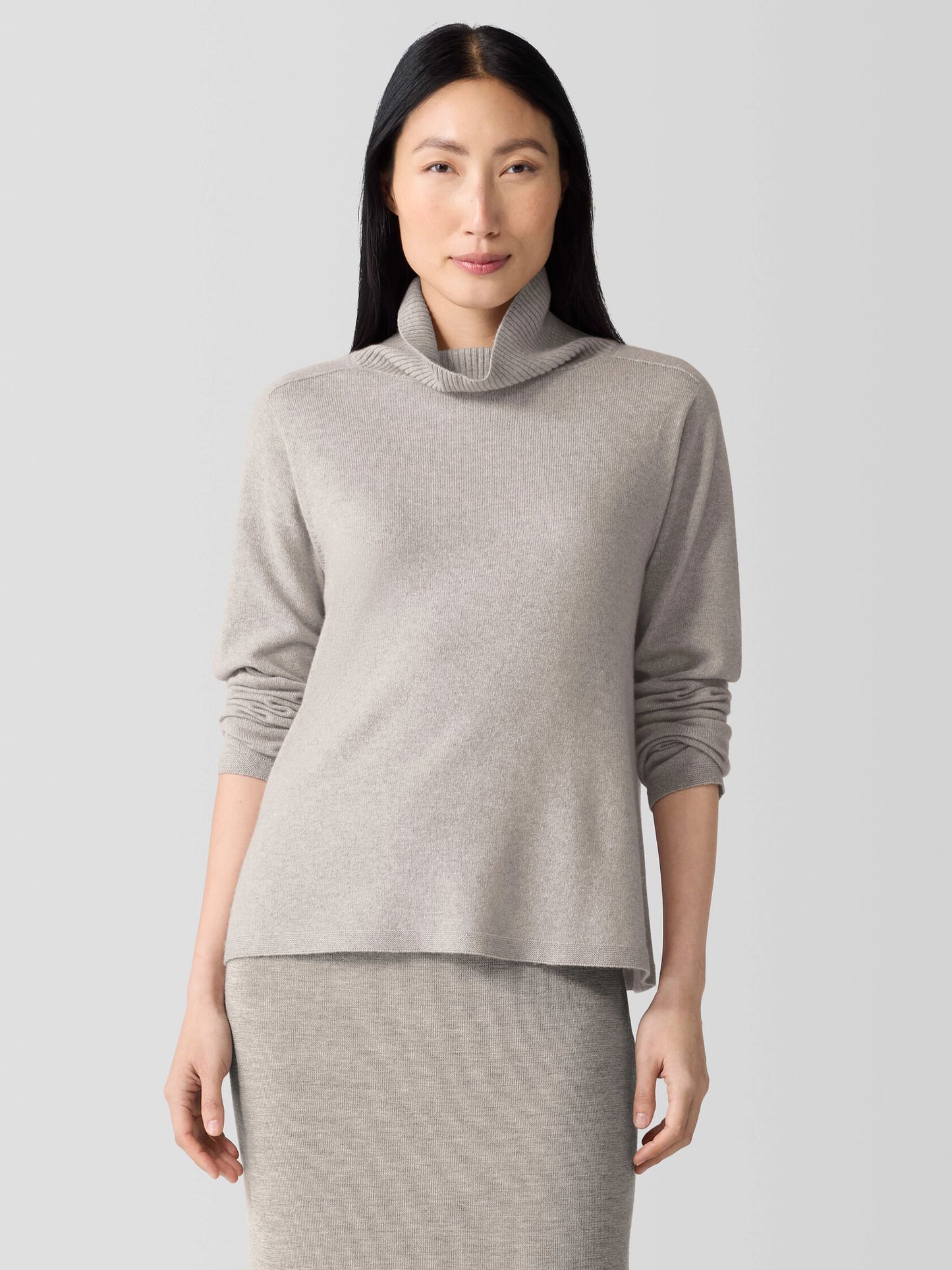 Eileen Fisher Italian Cashmere Turtleneck Top