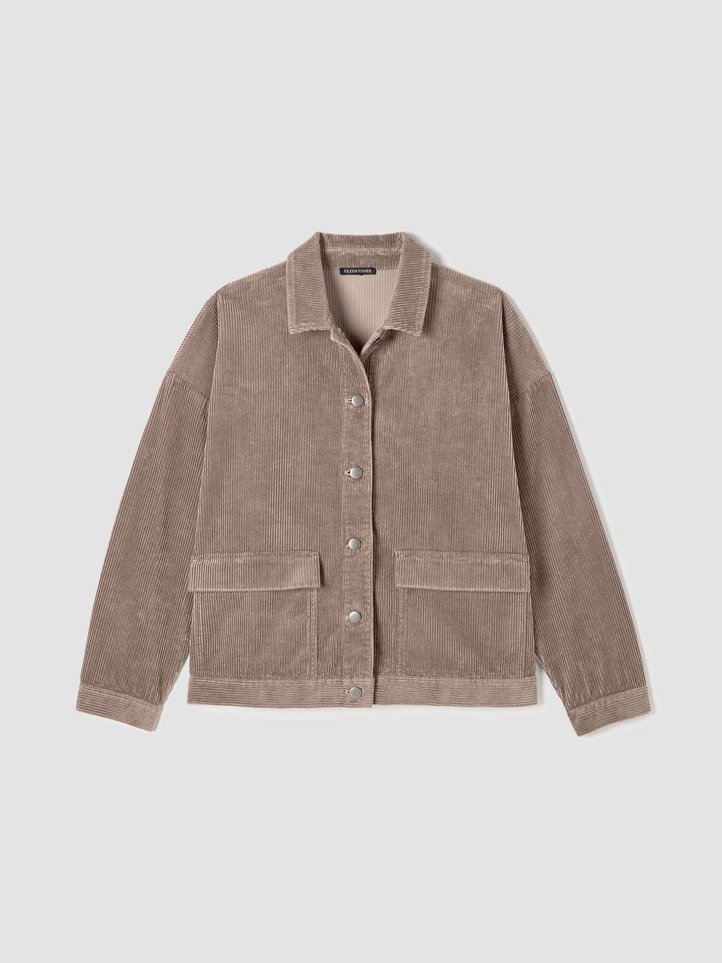 Eileen Fisher Cotton Corduroy Collar Jacket