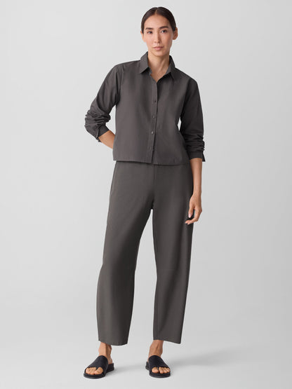 Eileen Fisher Organic Cotton Poplin Classic Collar Shirt