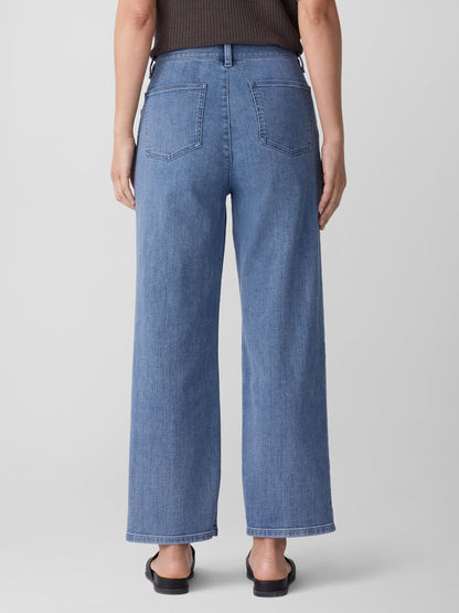 Eileen Fisher Cotton Stretch Denim Straight Jean