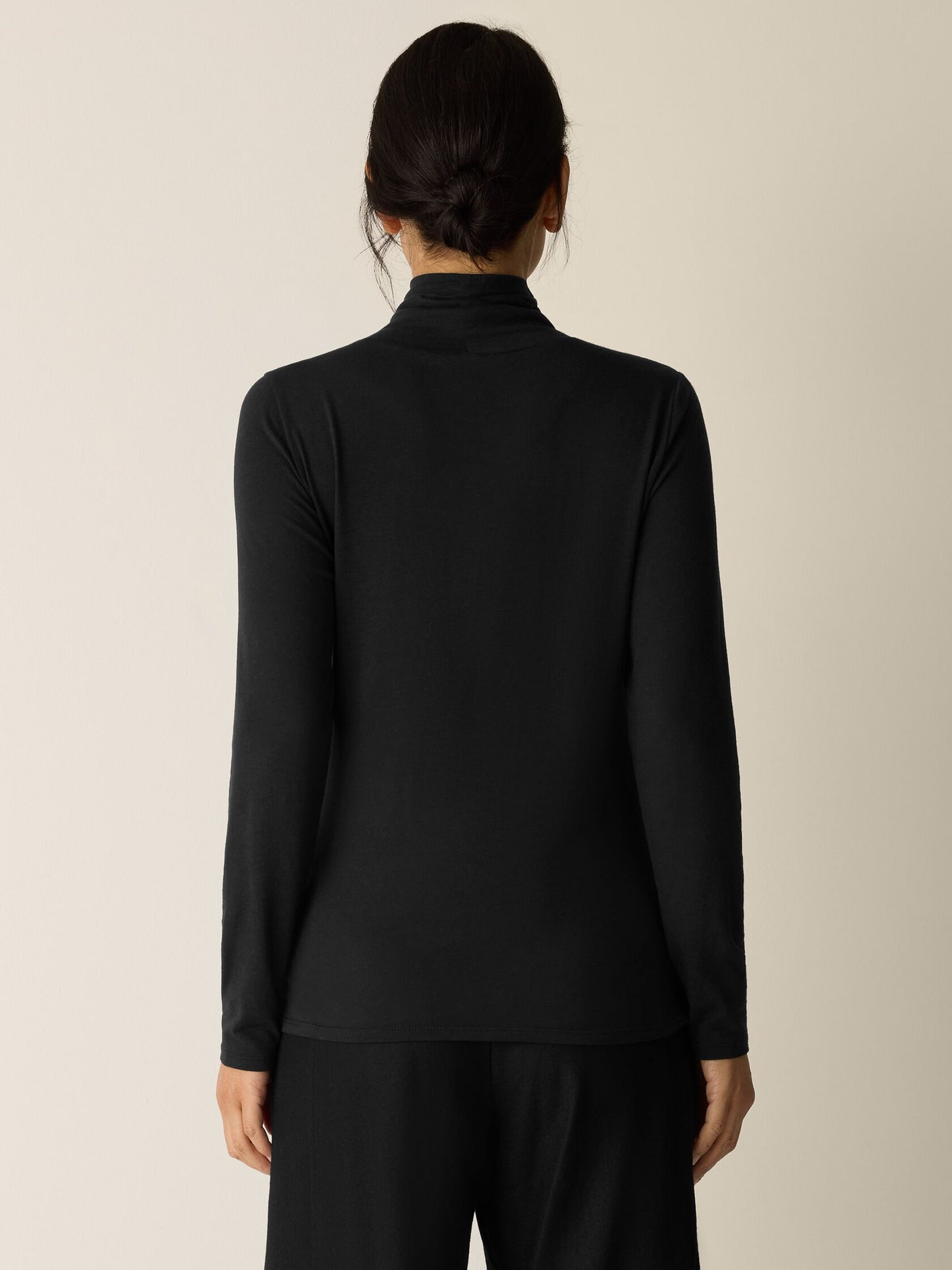 Eileen Fisher Cotton Blend Knit Turtleneck