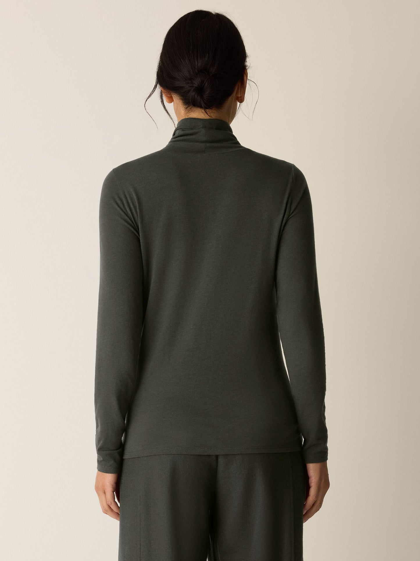 Eileen Fisher Cotton Blend Knit Turtleneck