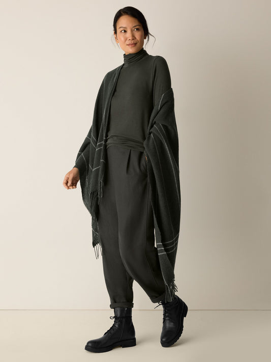 Eileen Fisher Cotton Blend Knit Turtleneck