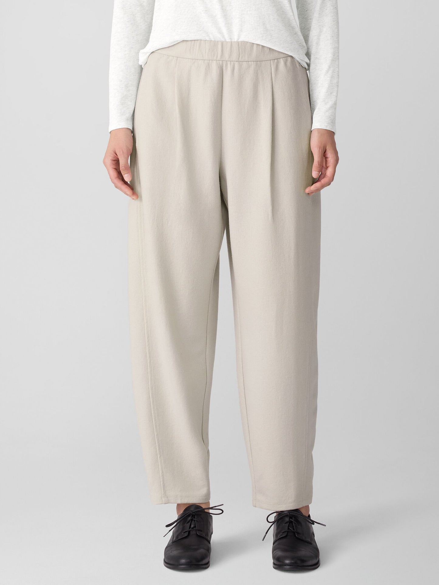 Eileen Fisher Felted Wool Jersey Lantern Pant