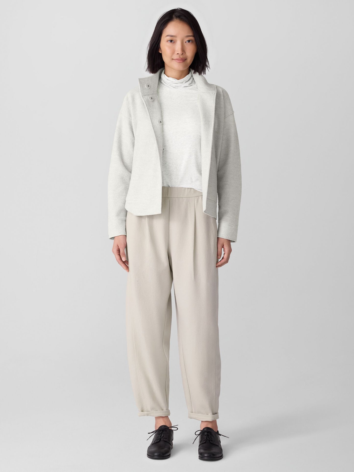 Eileen Fisher Felted Wool Jersey Lantern Pant