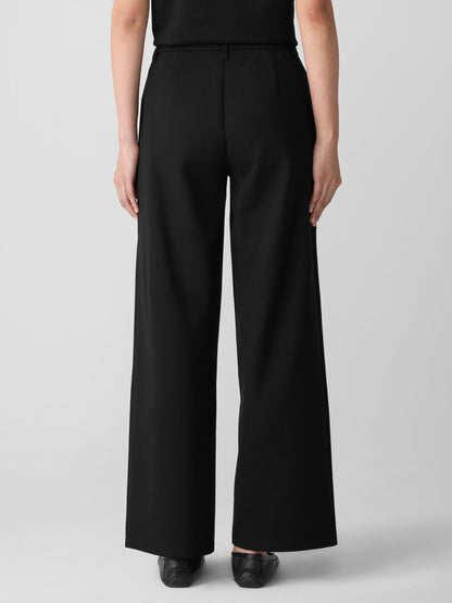 Eileen Fisher Washable Flex Ponte Wide Leg Trouser