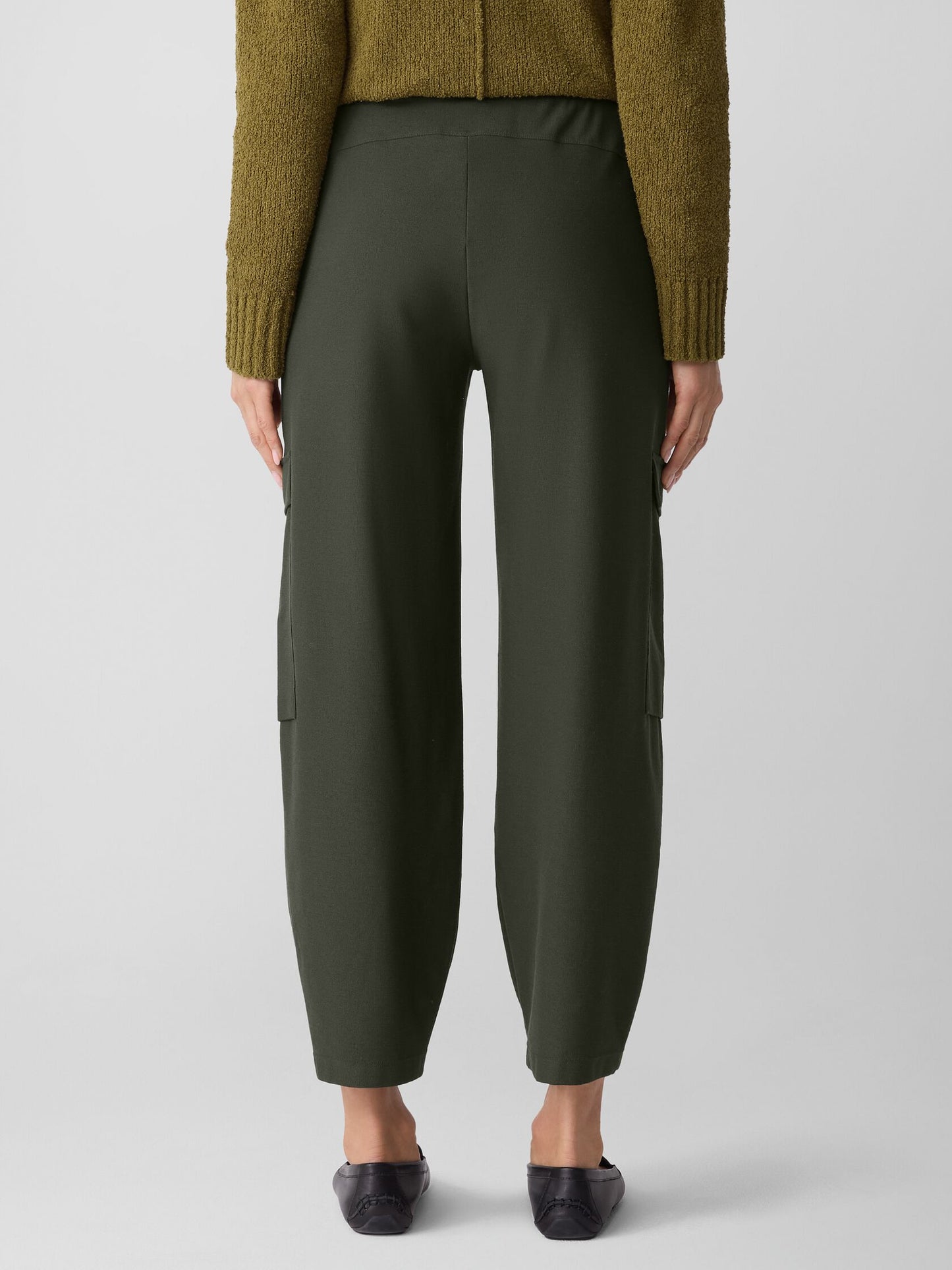 Eileen Fisher's Washable Stretch Crepe Cargo Pant
