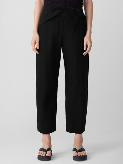 Eileen Fisher Washable Crepe Barrel Ankle Pant