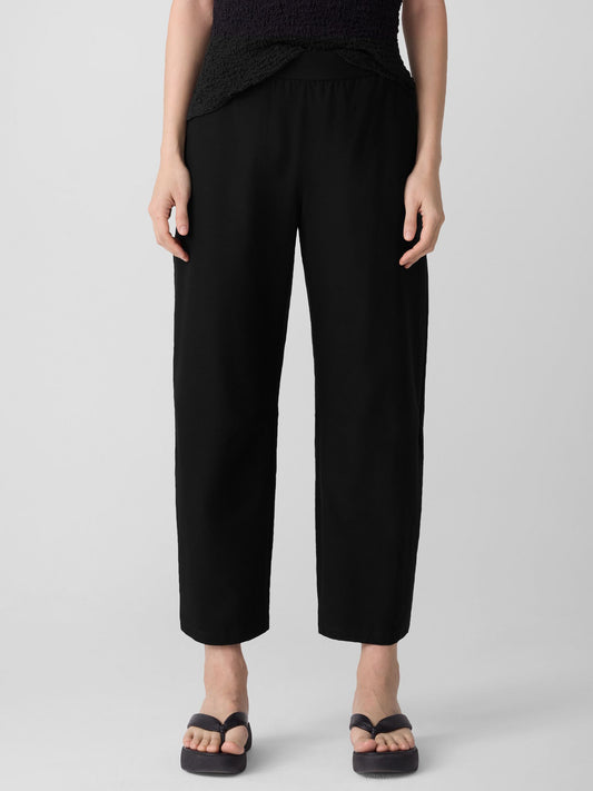 Eileen Fisher Washable Crepe Barrel Ankle Pant