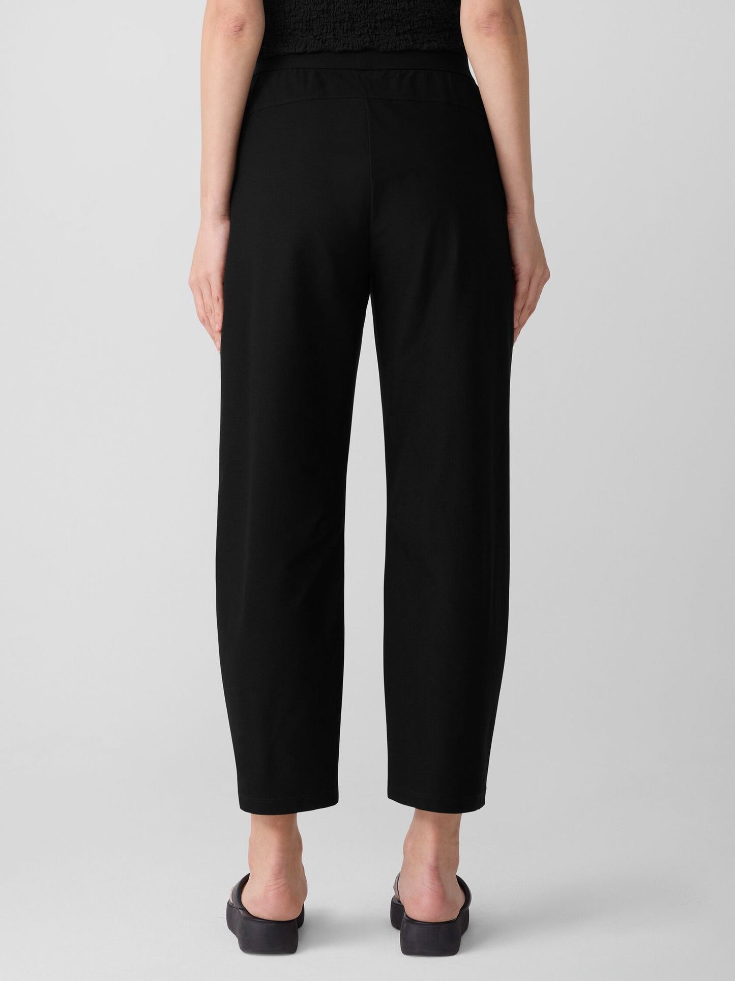 Eileen Fisher Washable Crepe Barrel Ankle Pant