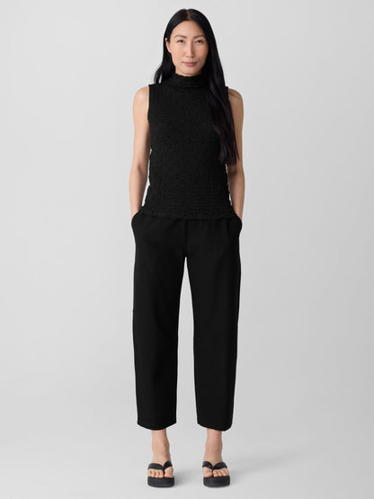Eileen Fisher Washable Crepe Barrel Ankle Pant