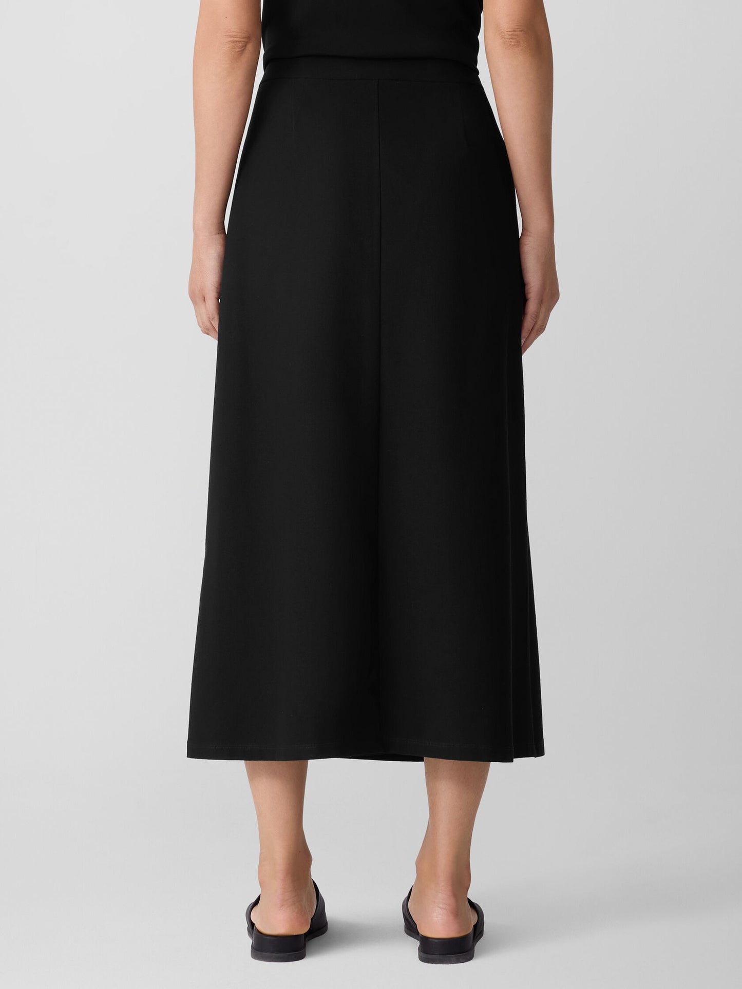 Eileen Fisher Washable Crepe Wrap Skirt