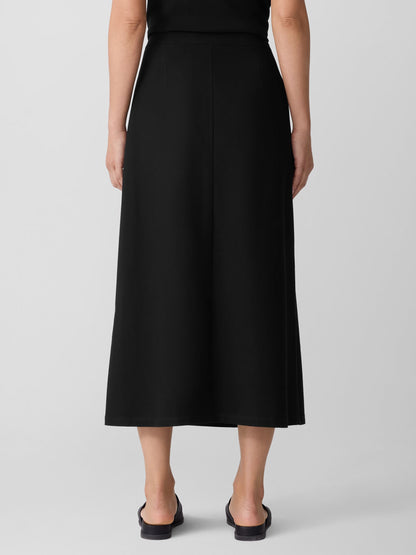 Eileen Fisher Washable Crepe Wrap Skirt