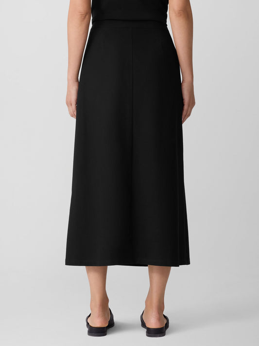 Eileen Fisher Washable Crepe Wrap Skirt