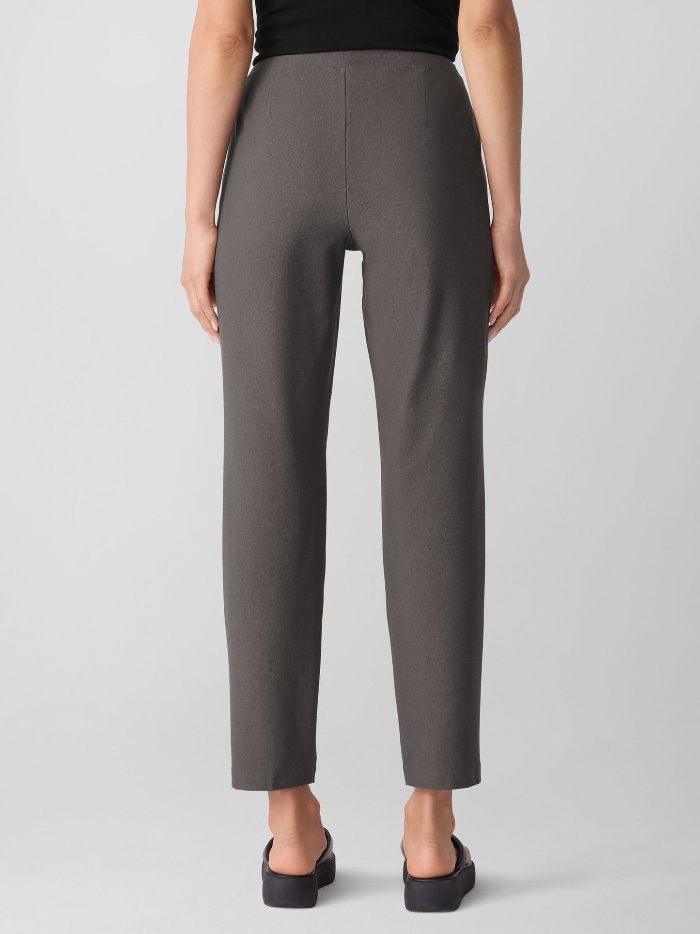 Eileen Fisher Washable Stretch Crepe Slim Ankle Pant