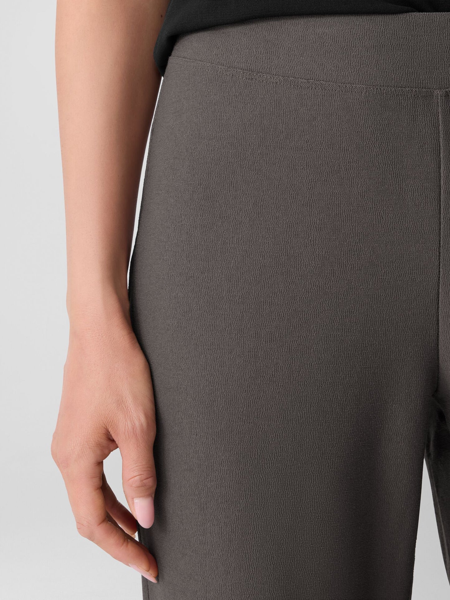 Eileen Fisher Washable Stretch Crepe Slim Ankle Pant