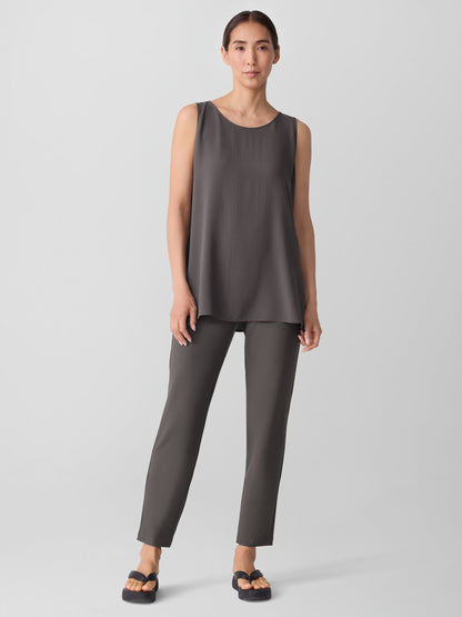 Eileen Fisher Washable Stretch Crepe Slim Ankle Pant