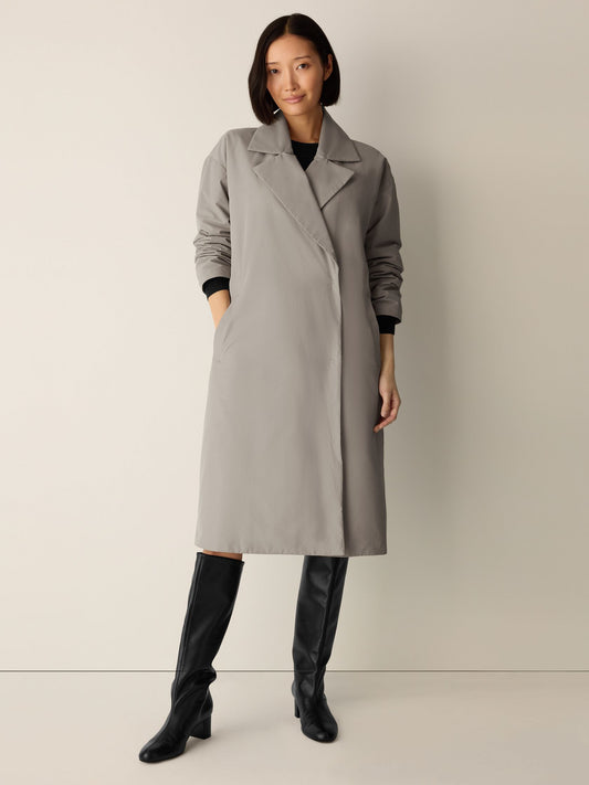 Eileen Fisher Padded Trench Coat