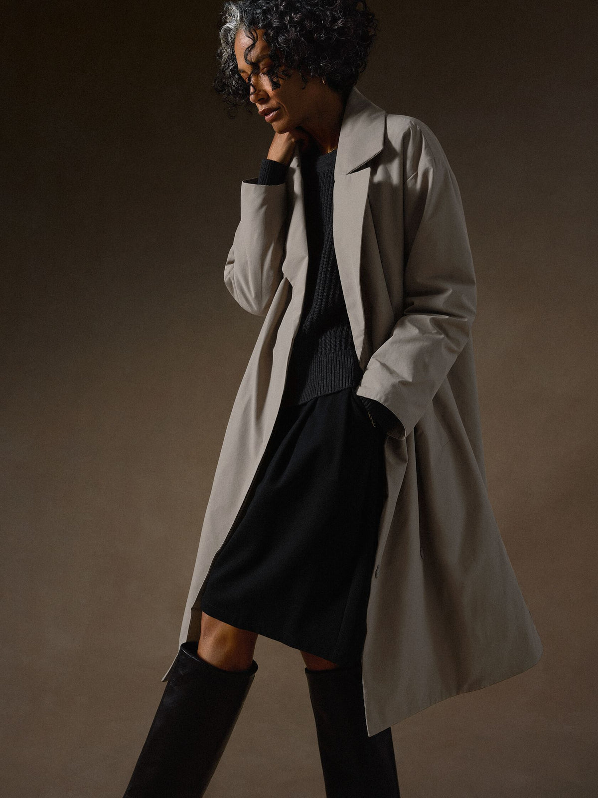 Eileen Fisher Padded Trench Coat