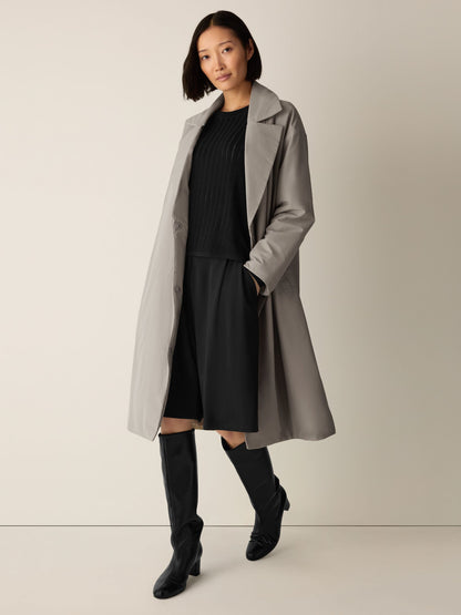 Eileen Fisher Padded Trench Coat