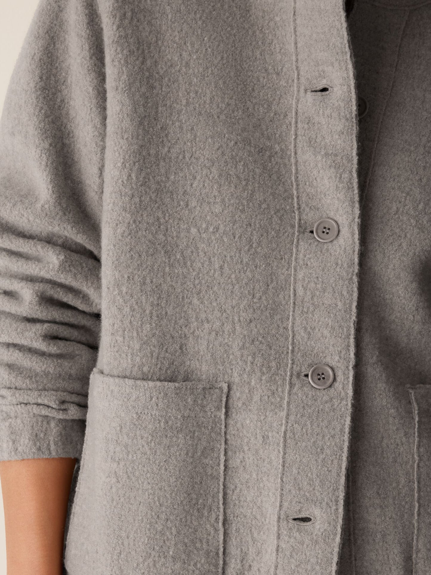 Eileen Fisher Stand Collar Jacket