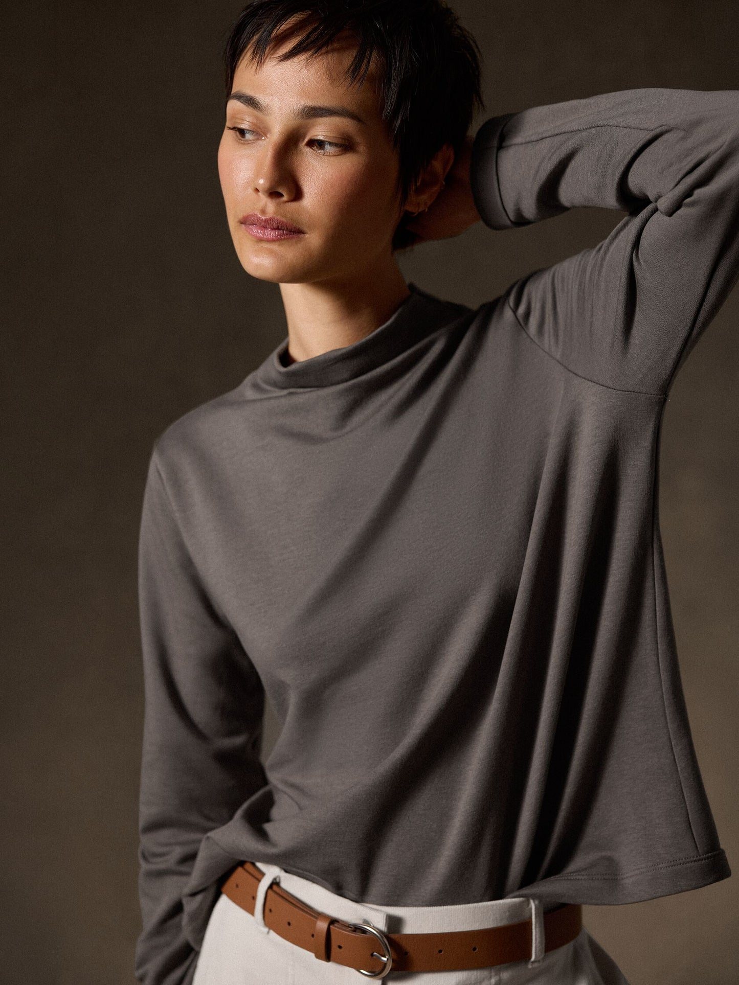 Eileen Fisher Funnel Neck Top