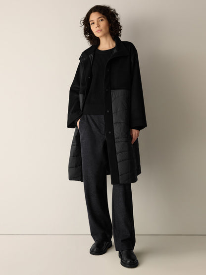 Eileen Fisher Stand Collar Coat