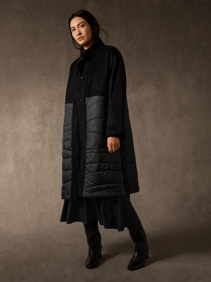 Eileen Fisher Stand Collar Coat