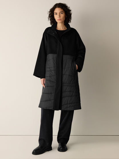 Eileen Fisher Stand Collar Coat