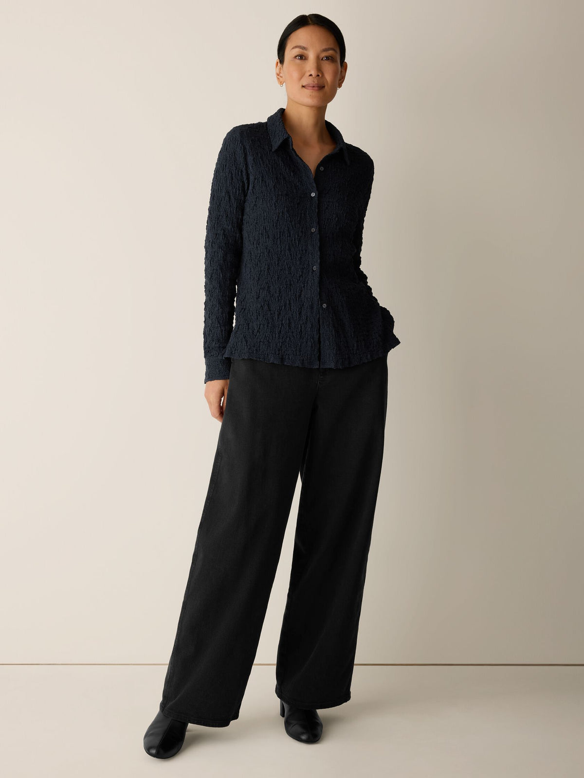 Eileen Fisher Classic Collar Slim Shirt