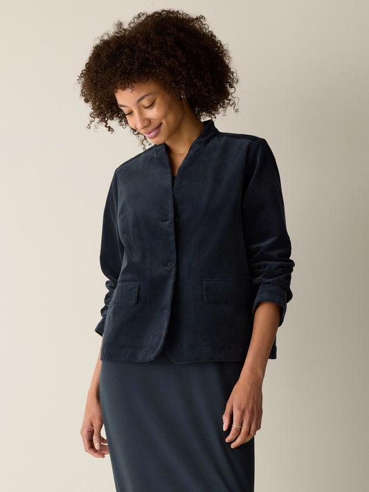 Eileen Fisher High Collar Jacket