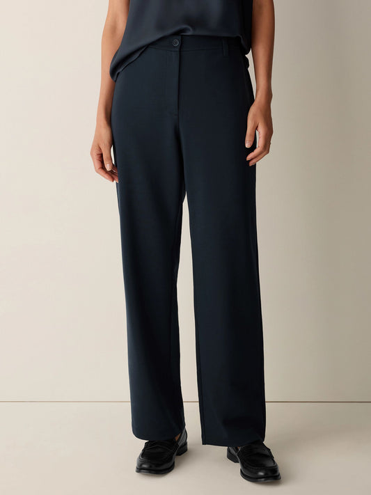 Eileen Fisher High Waisted Straight Trouser