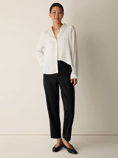 Eileen Fisher Tapered Ankle Trouser