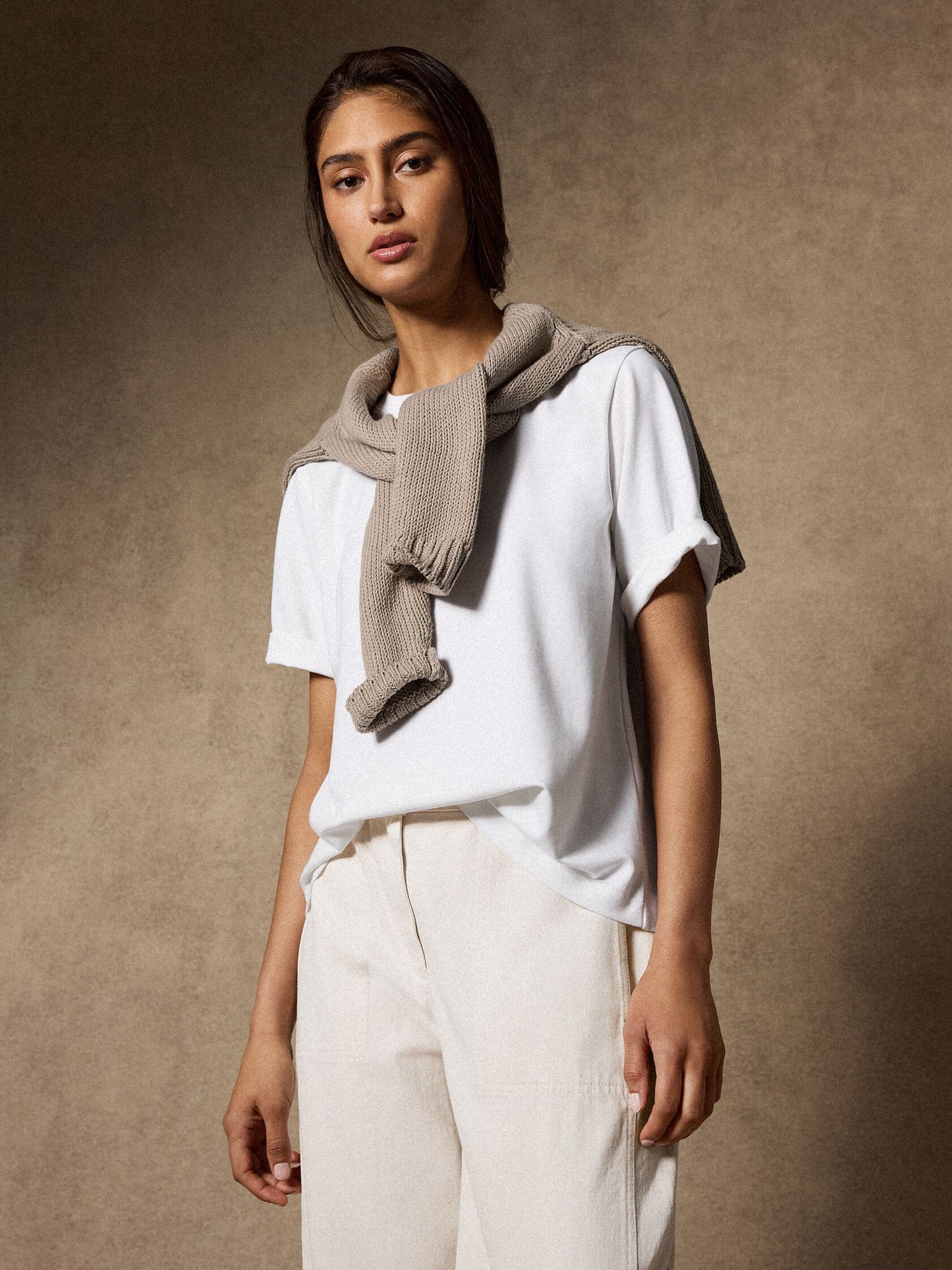 Eileen Fisher Crew Neck Relaxed Tee
