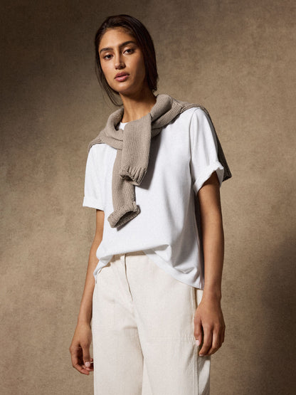 Eileen Fisher Crew Neck Relaxed Tee