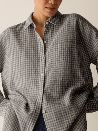 Eileen Fisher Classic Collar Long Shirt