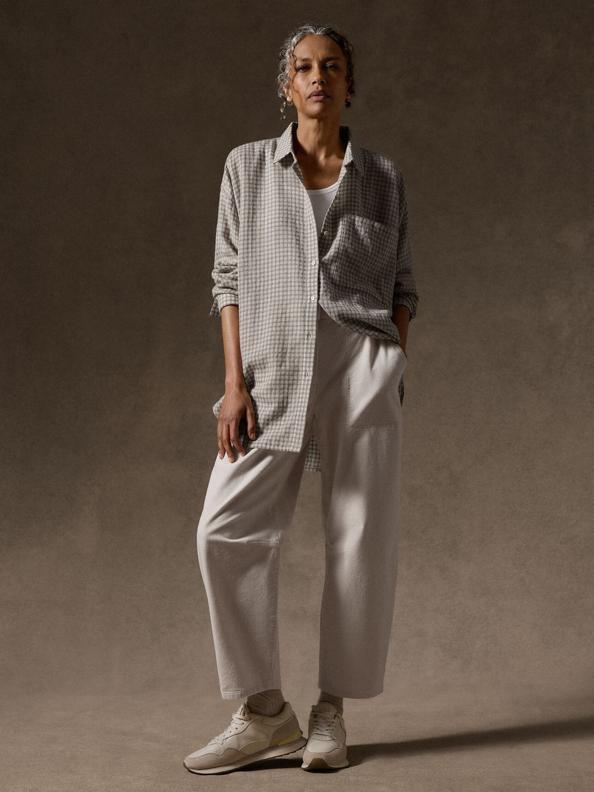 Eileen Fisher Classic Collar Long Shirt