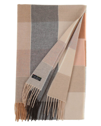 Fraas Checkered Oversize Cashmink Scarf