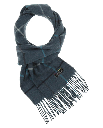 Fraas Box Plaid Cashmink Scarf