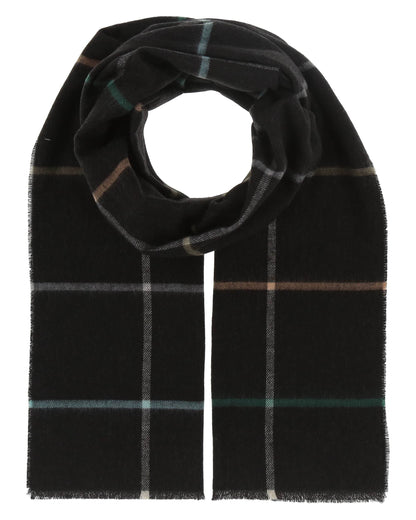 Fraas Grid Check Recycled Poly Scarf