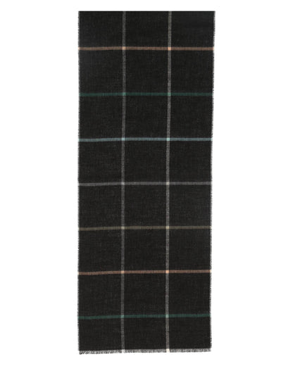 Fraas Grid Check Recycled Poly Scarf