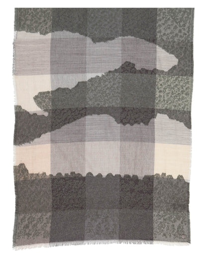 Fraas Sustainable Textured Colourblock Scarf