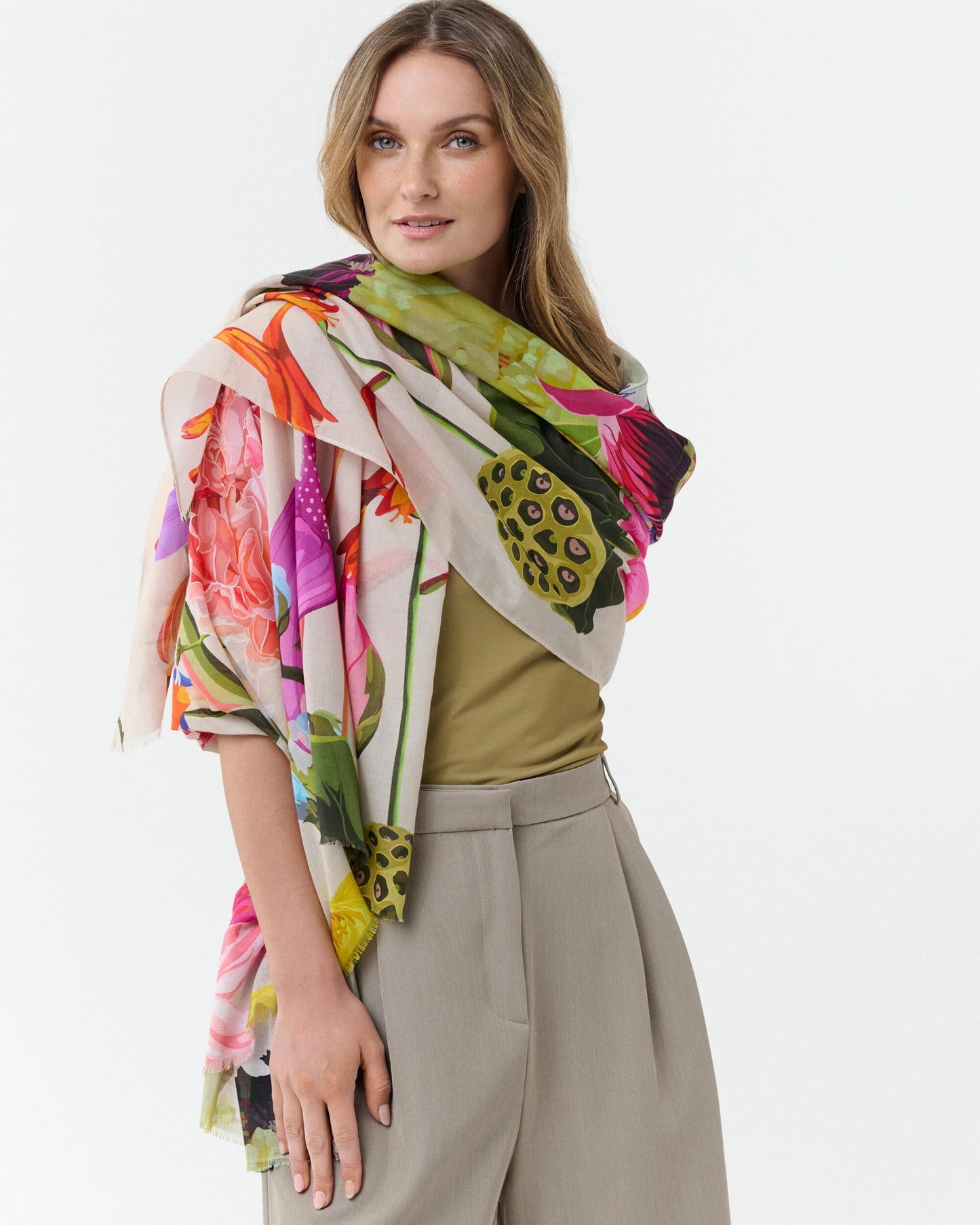 Floral Maxi Cotton Wrap