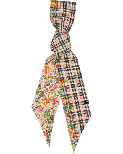 Plaid Cats Silk Neck Scarf