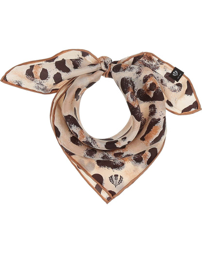 Animal Print Square Silk Neckie