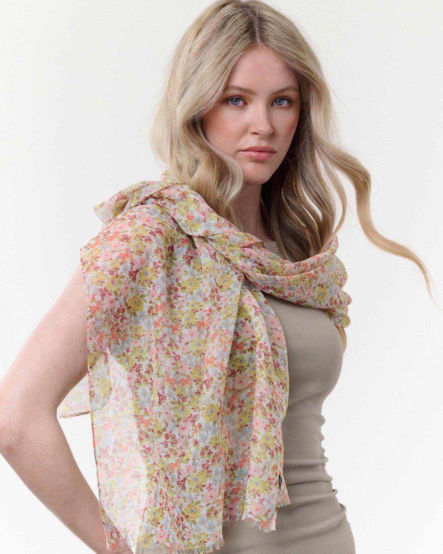 Millie Floral Recycled Poly Scarf