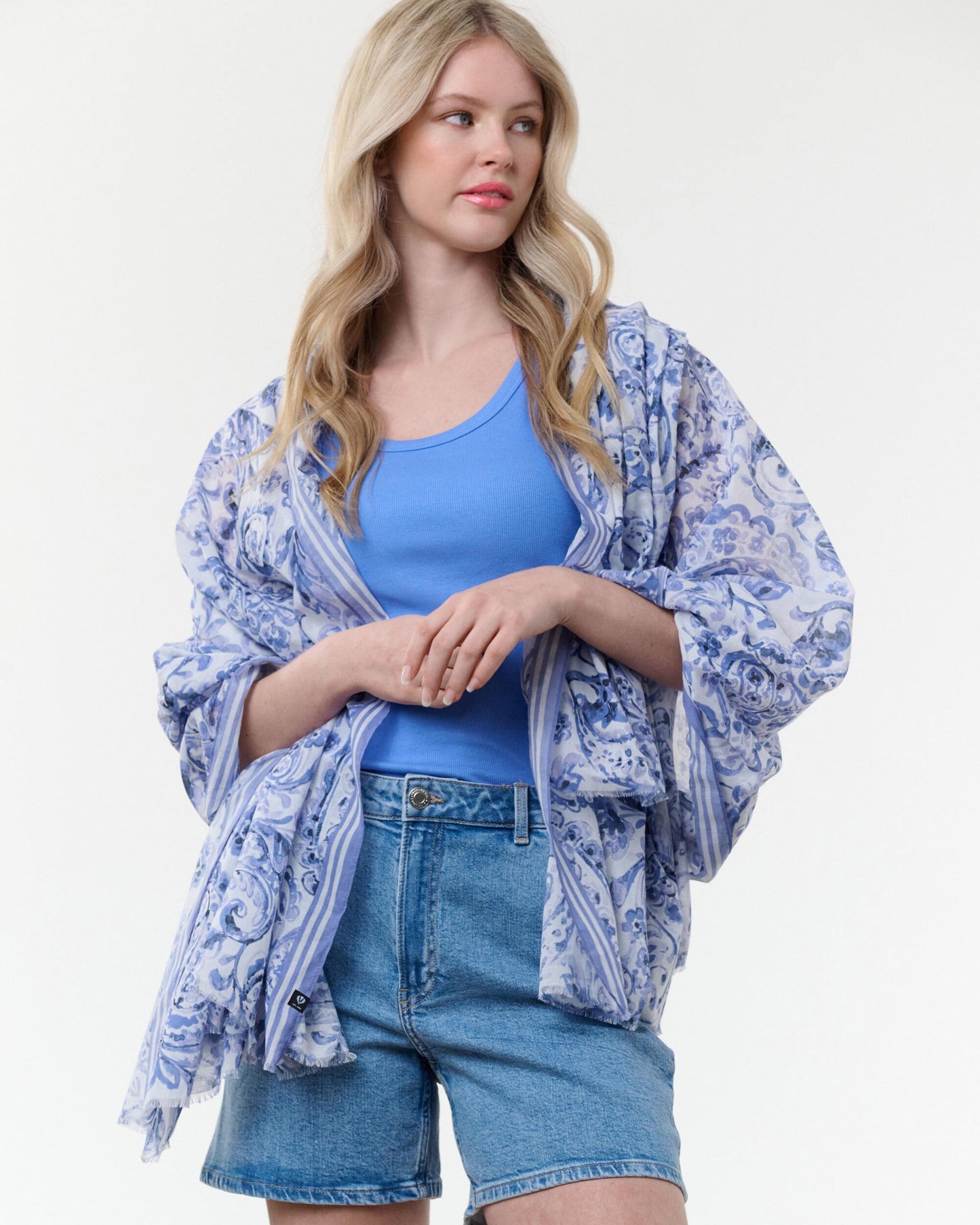 Paisley Maxi Cotton Wrap